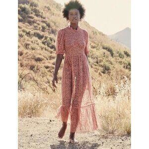 *ISO* Feather Doen Dress in Dark Rosewood